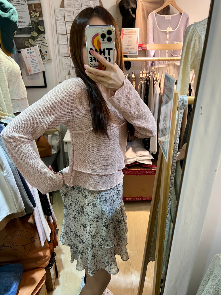 [現貨]初秋Ruffle Floral Skirt B15