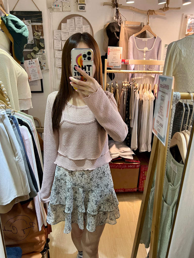 [現貨]初秋Ruffle Floral Skirt B15