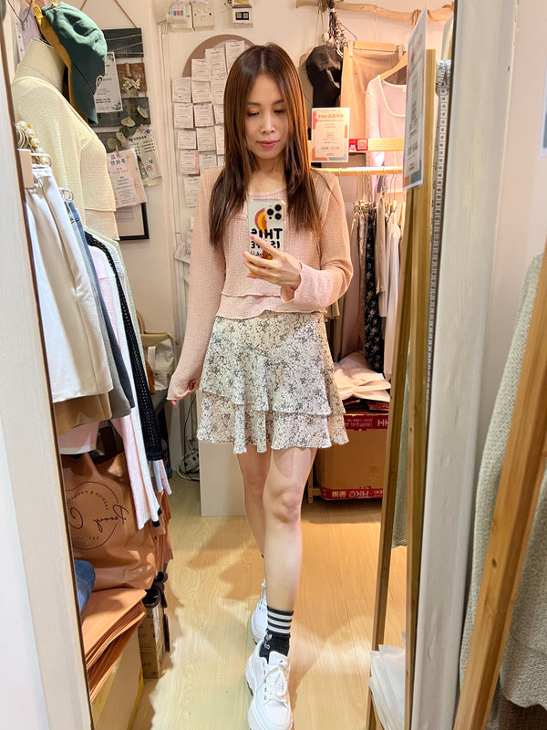 [現貨]初秋Ruffle Floral Skirt B15