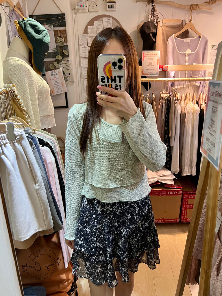 [現貨]初秋Ruffle Floral Skirt B15